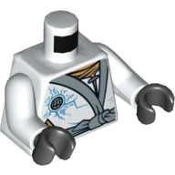 LEGO® los onderdeel Lijf met Motief Wit 973pb1595c01
