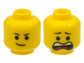 LEGO® los onderdeel Hoofd in kleur Geel 3626pb1028