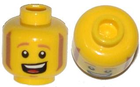 LEGO® los onderdeel Hoofd in kleur Geel 3626pb1074