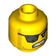 Plaatje in Gallery viewer laden, LEGO® los onderdeel Hoofd in kleur Geel 3626cpb1046