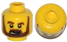 LEGO® los onderdeel Hoofd in kleur Geel 3626pb1082