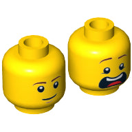 LEGO® los onderdeel Hoofd in kleur Geel 3626pb1280
