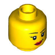 LEGO® los onderdeel Hoofd in kleur Geel 3626pb1061