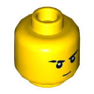 Plaatje in Gallery viewer laden, LEGO® los onderdeel Hoofd in kleur Geel 3626cpb0524