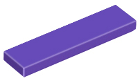 LEGO® los onderdeel Tegel Algemeen in kleur Donkerpaars 2431
