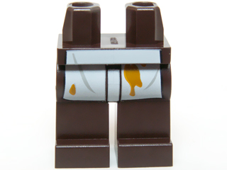 LEGO® onderdeel Benen met Motief Donker Bruin 970c00pb0352