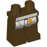 Plaatje in Gallery viewer laden, LEGO® onderdeel Benen met Motief Donker Bruin 970c00pb0352