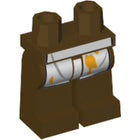 LEGO® onderdeel Benen met Motief Donker Bruin 970c00pb0352