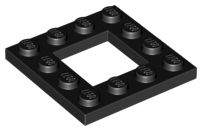 LEGO® los onderdeel Plaat Aangepast in kleur Zwart 64799