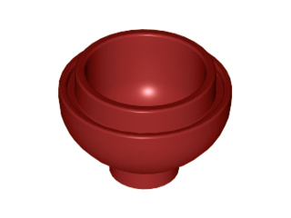 LEGO® los onderdeel Steen Rond in kleur Donkerrood 15395