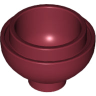 LEGO® los onderdeel Steen Rond in kleur Donkerrood 15395