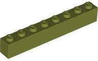 Plaatje in Gallery viewer laden, LEGO® los onderdeel Steen in kleur Olijfgroen 3008