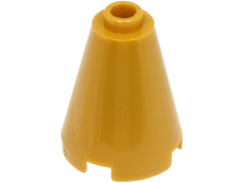 Plaatje in Gallery viewer laden, LEGO® los onderdeel Kegel in kleur Parel Goud 3942c