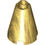 LEGO® los onderdeel Kegel in kleur Parel Goud 3942c