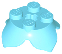 LEGO® los onderdeel Plant & Struik Medium Azuurblauw 15469