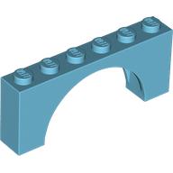 LEGO® los onderdeel Steen Boog Medium Azuurblauw 15254
