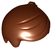 LEGO® los onderdeel Haar in kleur Roodachtig Bruin 15443