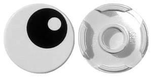 LEGO® los onderdeel Tegel Rond met Motief Wit 14769pb004
