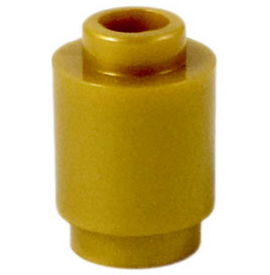 LEGO® los onderdeel Steen Rond in kleur Parel Goud 3062