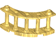Plaatje in Gallery viewer laden, LEGO® los onderdeel Hek in kleur Parel Goud 30056