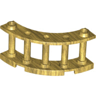 LEGO® los onderdeel Hek in kleur Parel Goud 30056