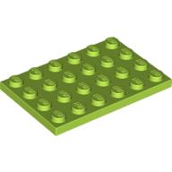 LEGO® los onderdeel Plaat Algemeen in kleur Limoen 3032