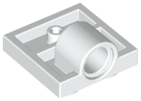 LEGO® los onderdeel Plaat Aangepast in kleur Wit 10247