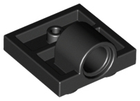 LEGO® los onderdeel Plaat Aangepast in kleur Zwart 10247
