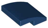 Plaatje in Gallery viewer laden, LEGO® los onderdeel Dakpan Gebogen Donkerblauw 15068