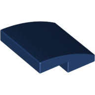 Plaatje in Gallery viewer laden, LEGO® los onderdeel Dakpan Gebogen Donkerblauw 15068