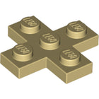 LEGO® los onderdeel Plaat Aangepast in kleur Geelbruin 15397