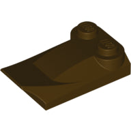 LEGO® los onderdeel Dakpan Gebogen Donker Bruin 47456