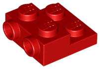 LEGO® los onderdeel Plaat Aangepast in kleur Rood 99206