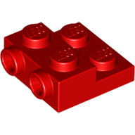 LEGO® los onderdeel Plaat Aangepast in kleur Rood 99206