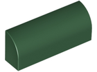 LEGO® los onderdeel Dakpan Gebogen in kleur Donkergroen 6191