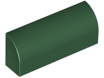LEGO® los onderdeel Dakpan Gebogen in kleur Donkergroen 6191