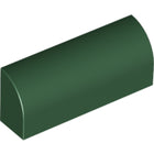 LEGO® los onderdeel Dakpan Gebogen in kleur Donkergroen 6191