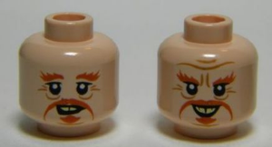 LEGO® los onderdeel Hoofd in kleur Lichte Noga 3626cpb1023