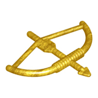 LEGO® los onderdeel Wapen in kleur Parel Goud 4499