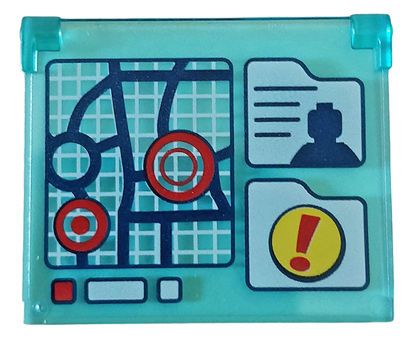 LEGO® 60603pb003 in kleur Doorzichtig Lichtblauw
