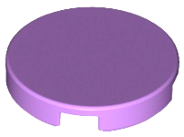 LEGO® los onderdeel Tegel Rond Medium Lavendel 14769
