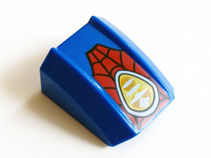 LEGO® onderdeel Dakpan Gebogen met Motief Blauw 30602pb068