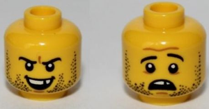 LEGO® los onderdeel Hoofd in kleur Geel 3626cpb0996