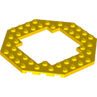 LEGO® los onderdeel Plaat Aangepast in kleur Geel 6063
