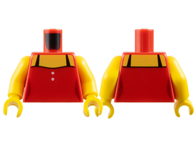 LEGO® los onderdeel Lijf met Motief Rood 973pb1608c01