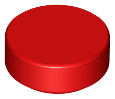 Plaatje in Gallery viewer laden, LEGO® los onderdeel Tegel Rond in kleur Rood 98138