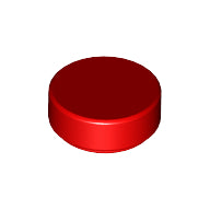 Plaatje in Gallery viewer laden, LEGO® los onderdeel Tegel Rond in kleur Rood 98138