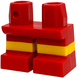 LEGO® onderdeel Benen Aangepast met Motief Rood 41879pb001