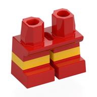 LEGO® onderdeel Benen Aangepast met Motief Rood 41879pb001