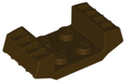 LEGO® los onderdeel Plaat Aangepast Donker Bruin 41862